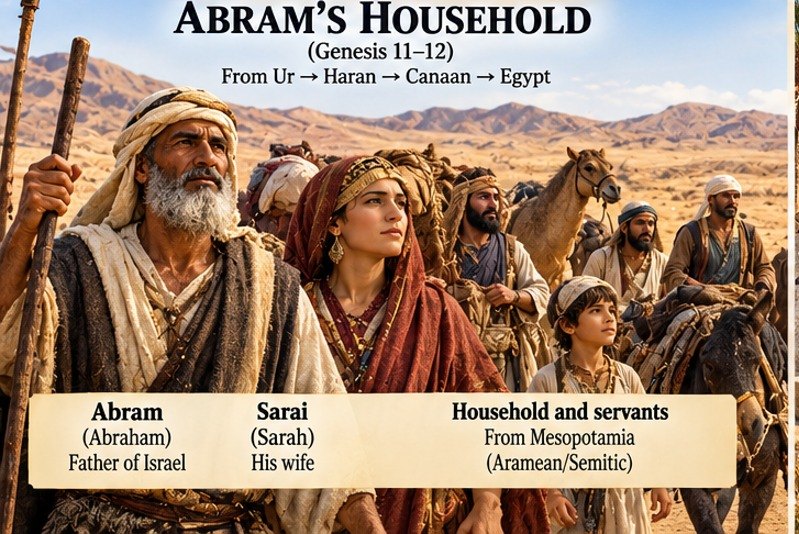 Abram's household: from Ur to Haran, Canaan, and Egypt (Gen 11–12)